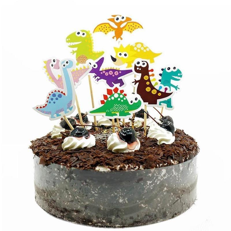 Tegneserie Barn Bursdagskake Girlander Vimpel Flagg Topper Omslag Sett for Gutt og Jente Bursdagsfest