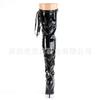 Summer black round head high top solid color banquet thin heel order fashion adhesive bottom average size fashion boots