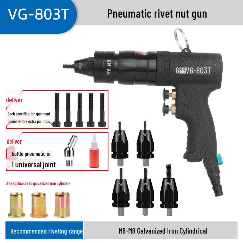 Taiwan Naiwei Industrial Grade Automatic Rivet Nut Gun - Pneumatic Hydraulic Stainless Steel