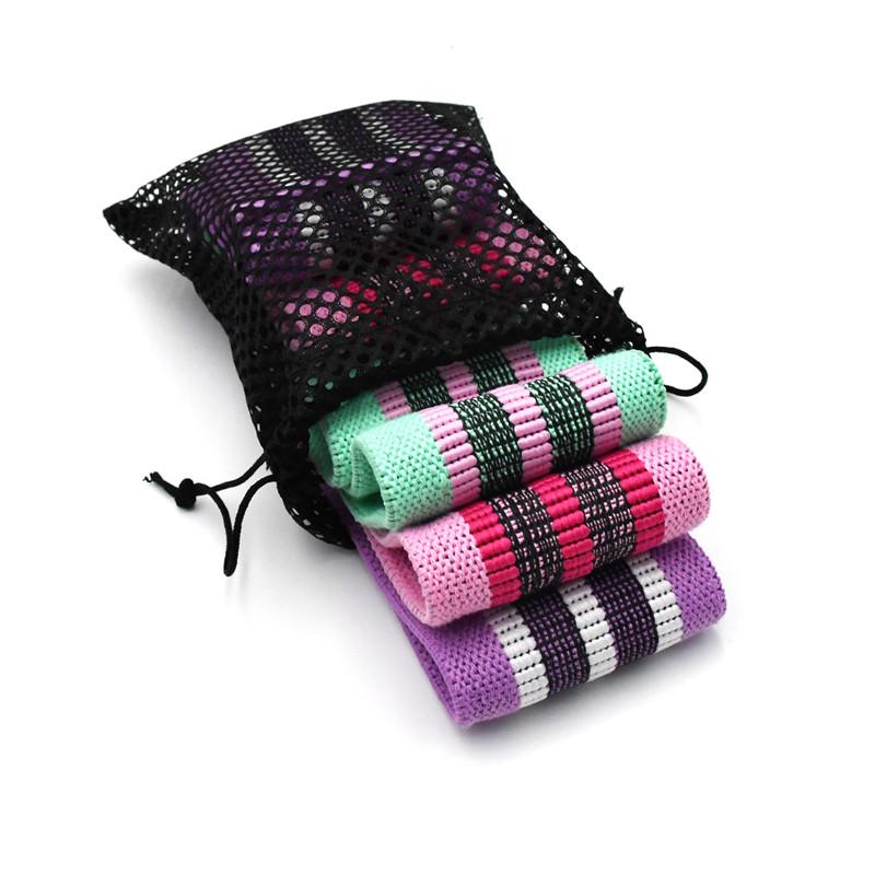 Nový Odolný Hip Circle Band Jóga Protiskluzová Posilovna Fitness Gumová Páska Cvičení Pletená Elastická Páska Zvedání Boků Odporová Páska