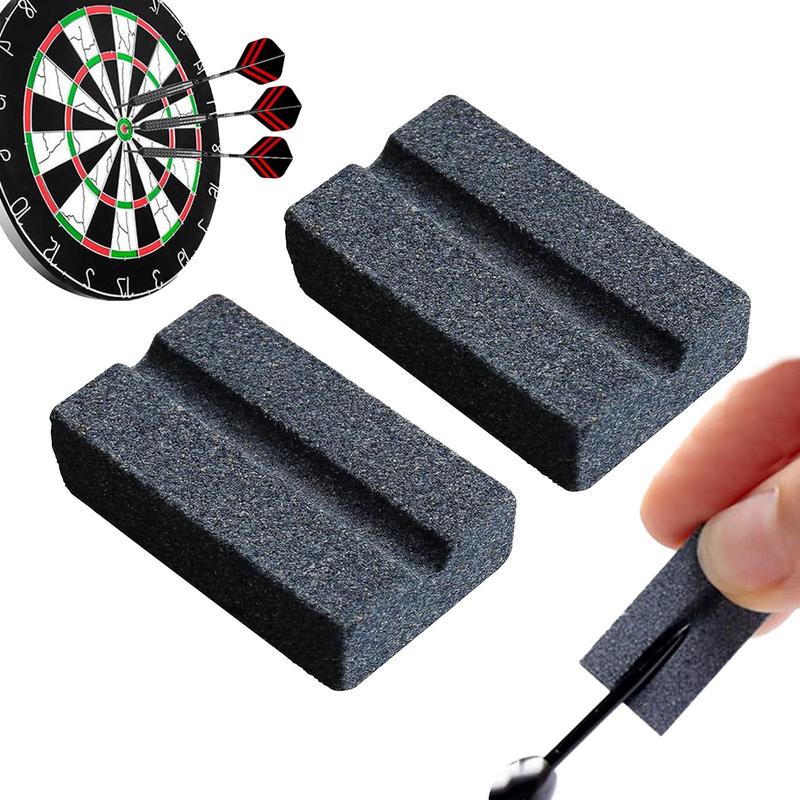 2/4Pcs Dart Sharpener Stone Dart Sharpener Sharpening Steel Tip Darts Tip Point Dart Sharpening Stone Keep Steel Needle Sharp