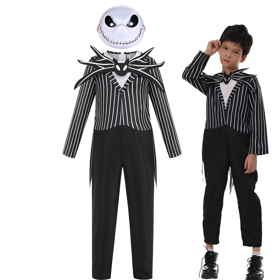 Girls Boys Halloween Cosplay Costume Sally Jack Kid Christmas Role Play Dress Carnival Party Clothes