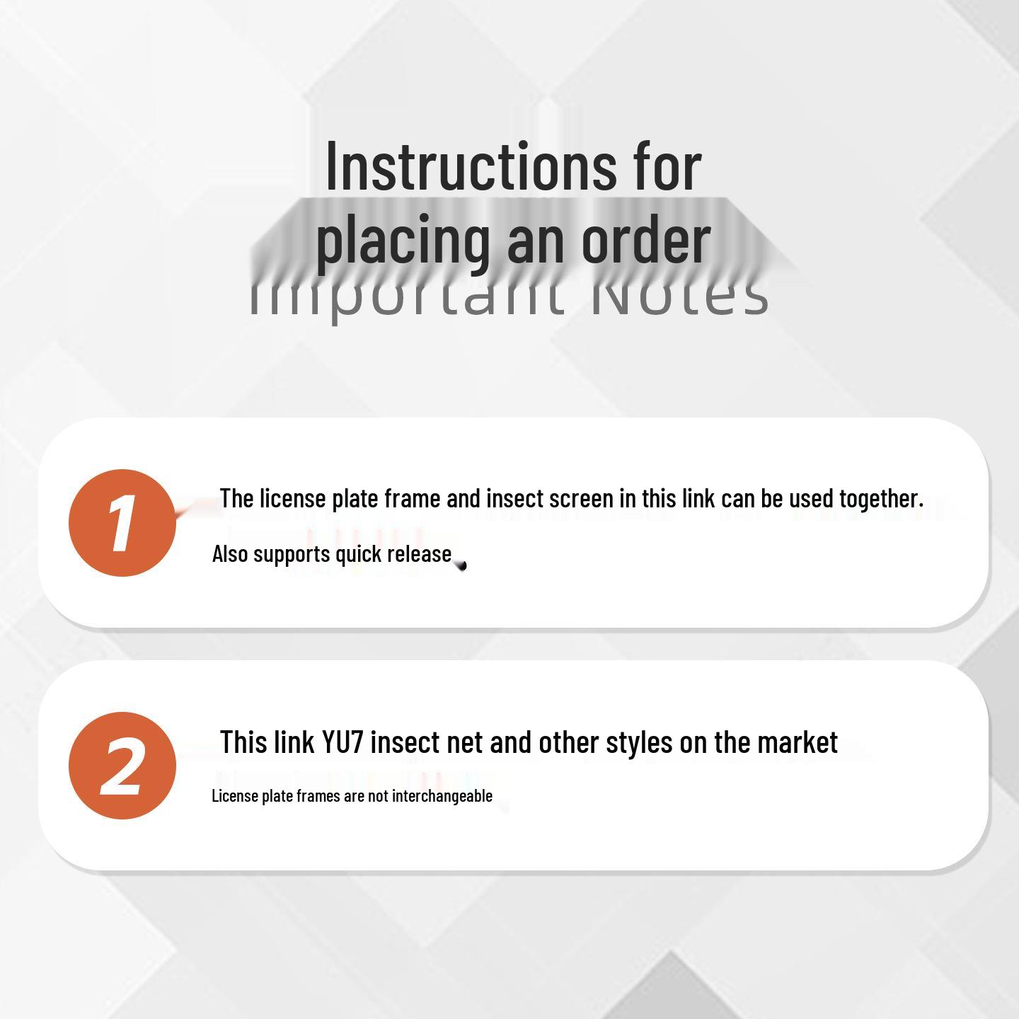 Xiaomi YU7/SU7 Grille Insect Net: Front Air Intake Dust Protection & Exterior Modification Xiaomi YU7