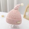 2025 Autumn/Winter Unisex Korean Knit Wool Hat for Kids and Babies - Warm, Trendy Pullover Design
