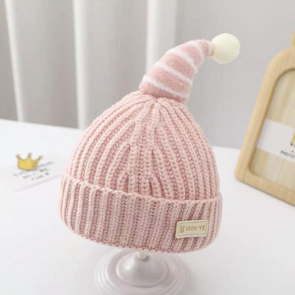 2025 Autumn/Winter Unisex Korean Knit Wool Hat for Kids and Babies - Warm, Trendy Pullover Design