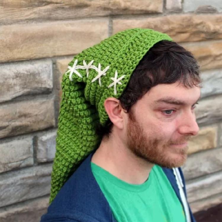 Company Party Hat Long Tail Santa Hat Festival Party Costume Cap Holiday Decor