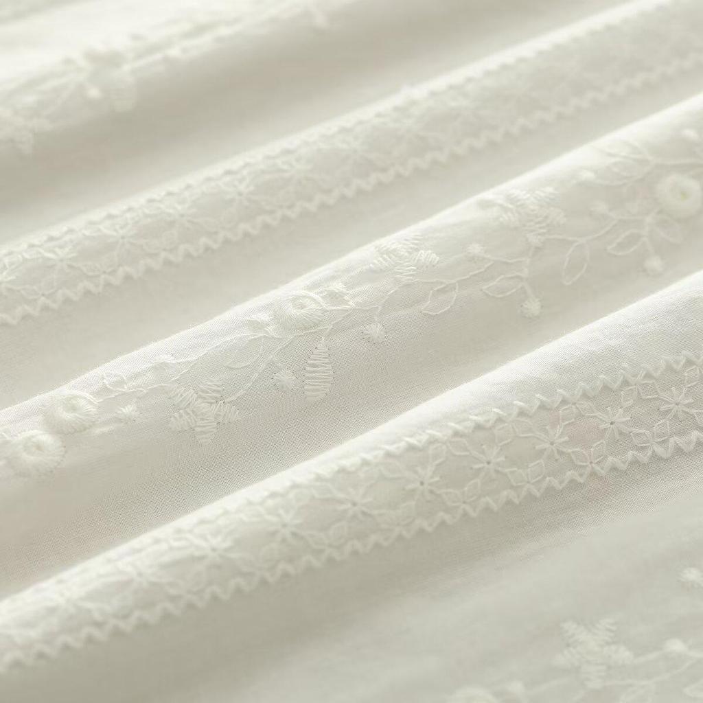 Women's 3D Embroidered Lace Shirt - Spring/Autumn 2026 Collection