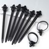 Car Nylon Tie Wrap Cable Fixed Fastener Clips Strap Self-Locking Nylon Cable Ties Car Hose Fastening Storage Organizer