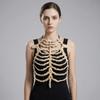 Unique Hollow Skeleton Frame Frame Structure Chain Breastbone Costume Accessory Bone Prop Bone Costume Prop Halloween Holiday