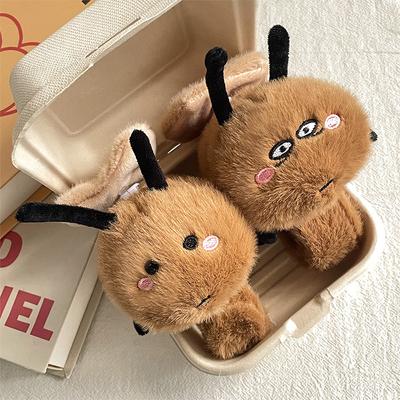Cartoon Stretchable Wing Cockroach Clap Circle Toys Slap Snap Wrap Wristband Bracelet Fluffty Stuffed Plush Doll Hand Ring Gift