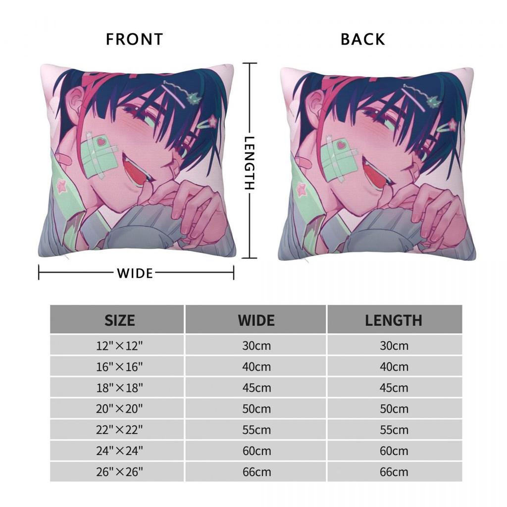 Alien Stage Anime Kissenbezug Druck Polyester Kissenbezug Geschenk Dekokissenbezug Bezug Auto Reißverschluss 45*45cm