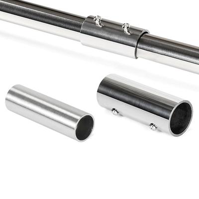 1Pc Clothes Display Rack Pipe Joint Furniture Hardware Fixed Clamp Tube Connector Stainless Steel 25mm 32mm Rod Support Pipe