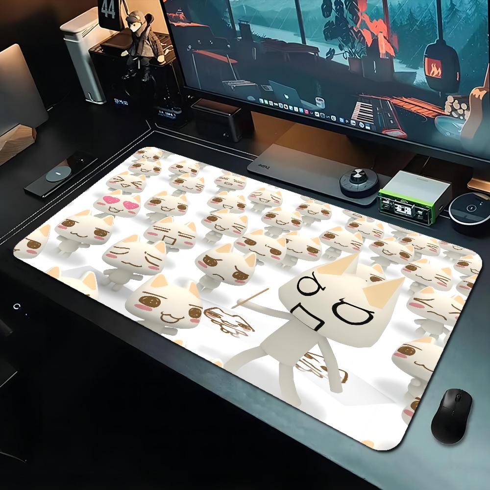 Inoue Toro Cute Cat Custom Skin Natural Rubber Gaming Mousepad Desk Mat Size For Game Keyboard Pad For Gamer