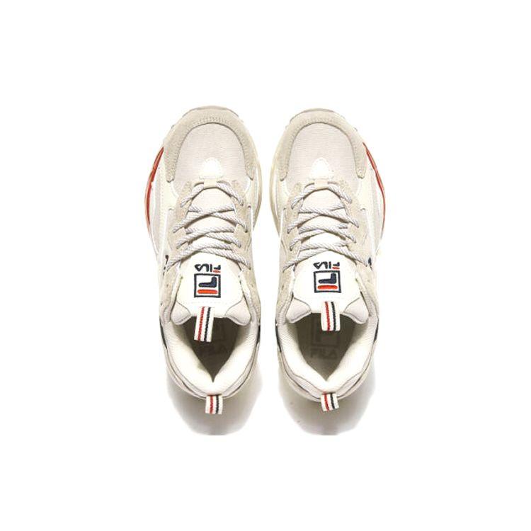 Fila Ray Tracer Canvas Two-Layer Cowhide Leather Comfortable Versatile Shock Absorbing Non-Slip Wear-Resistant Low-Top Dad Shoes 1RM01153_922