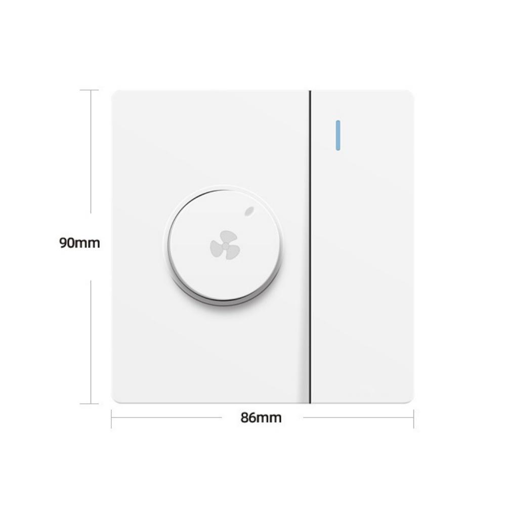 

Fan Speed Controller With Switch White 220V-300W Switch Panel