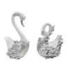 2 Pieces Swan Figurine Luxury Look Ornament European Style House Decoration
