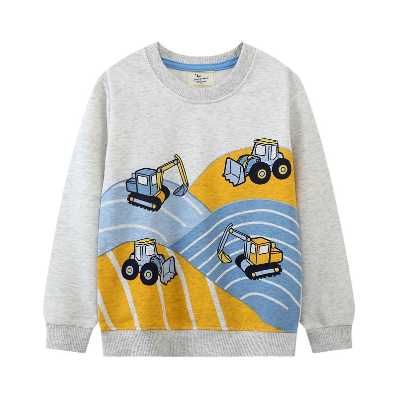 

European-American Style Children s Round Neck Hoodie, Knit Cotton Pullover for Toddlers and Kids 6T (Height 110-120cm)