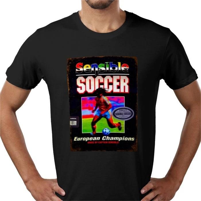Sensible Soccer video game arcade vintage retro print T-Shirt tee - UK NEW L