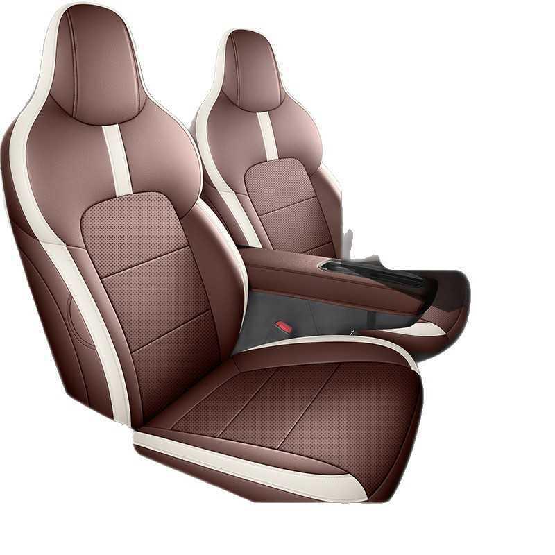 Leather Car Seat Cushion - Bingo PLUS Model for Five-Seater, All-Season Use