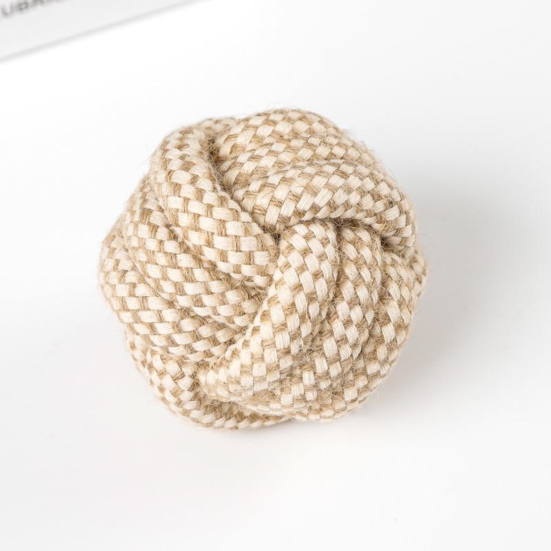 Dog Pet Toy Cotton and Linen Rope Ball Pet Toy Decompression and Bite-resistant Toy Set