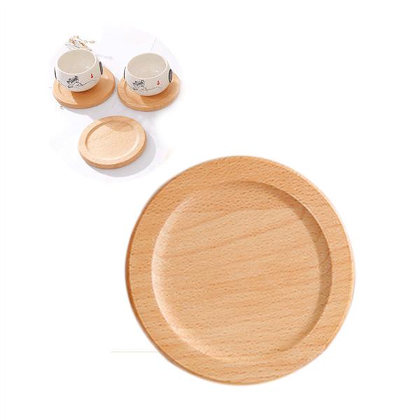Buy 7 PCS Wooden Cup Mat for Coffee Table Drinks Cup Desk Mat with Coaster Holder at affordable