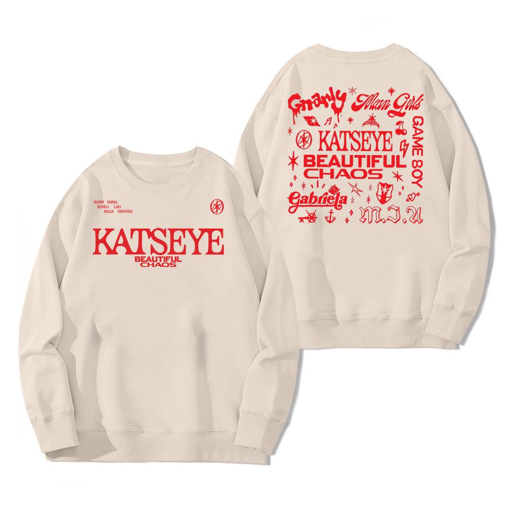 Damen Modisches Und Lässiges Langarm-Pullover-Sweatshirt mit Aufdruck