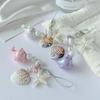 Y2K Cute Whale Shell Starfish Lanyard Phone Charms Ins Style Beaded Keychain Mobile Phone Camera Charms For Girl Gifts