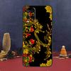 Khokhloma Russian Pattern Flower Case For OPPO A54 A74 A94 A98 A78 A79 A16 A76 A96 A5 A9 A17 A77 A15 A52 A72 A53 A57S Cover