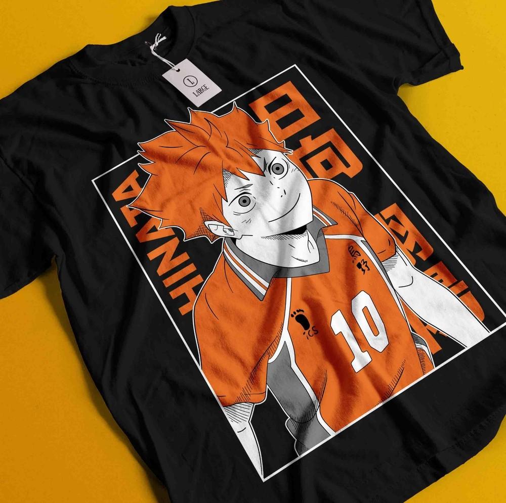 

Haikyuu Shirt Shoyo Hinata Tshirt Kageyama Tsukishima Anime Kuroo Kenma T-Shirt 4XL