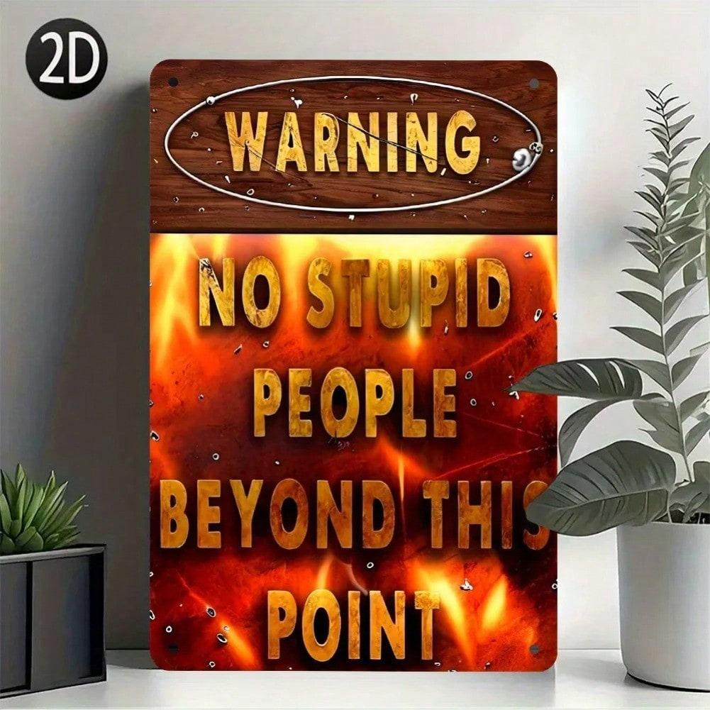 Funny Vintage Metal Sign Wall Decor - Humorous Aluminum Hanging Art for Home Cafe Garage, Thanksgiving Gift