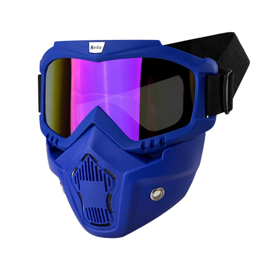 Adjustable Full Face Motorcycle Goggles Dustproof Breathable Motocross Glasses Protective Mask for Dirt Bike Off-road Riding2