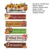 Rustic Fall Wall Decor, Vintage Wooden Hanging Sign with Sunflower, Pumpkin & Maple Leaf for Autumn Harvest Thanksgiving Home Decoration, Indoor
