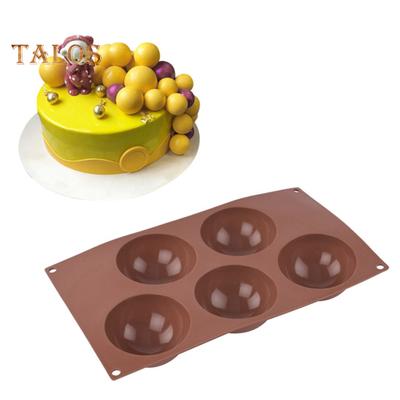 Soap Mold Heat Resistant Multipurpose Silicon Great Hemispherical Design Chocolate Mold for Hotel