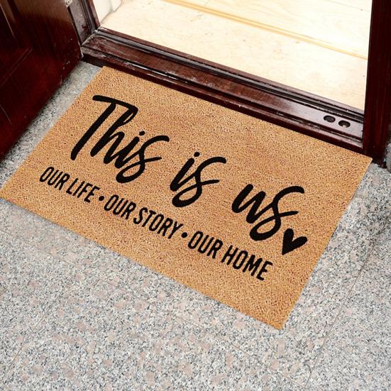 

Коврик для входной двери 60x40 см, противоскользящий впитывающий износостойкий прямоугольный коврик для входной двери в ванную комнату, добро пожаловать, напольный коврик для передней двери