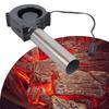 Efficient 12V Adjustable Air Blower Kit With Metal Duct For Barbecue Cooking Fire Starting And Indoor Ventilation