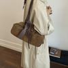 Vintage Niche Matte Light Luxury Underarm Bag Women's 2025 Autumn Large Capacity Casual Shoulder Boston Bag Small Bag