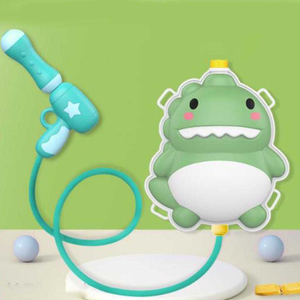 Children Backpack Water Shooting Toy Pull Out Plastic 2000ML Cartoon Backpack Water Gunfor Outdoor