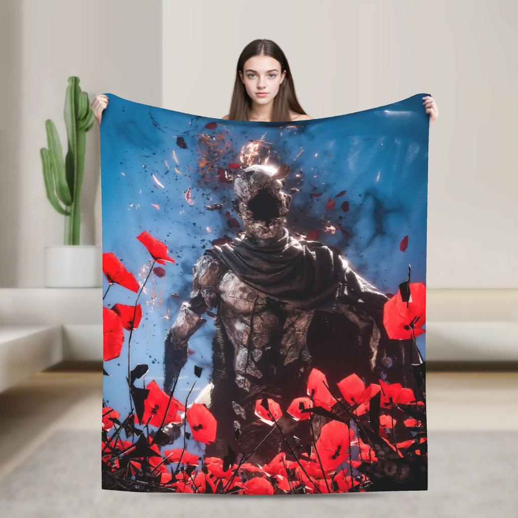 Warm Soft Blankets Airplane Travel Clair Obscur Expedition 33 Game Bedding Throws Flannel Bedspread For Home Decor Sofa Bed