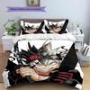 Anime Pattern Bedding Quilt Set Quilt Cover Pillowcase Home Decoration Birthday Gift (1 * Duvet Cover + 2 * Pillowcase, Without Core)