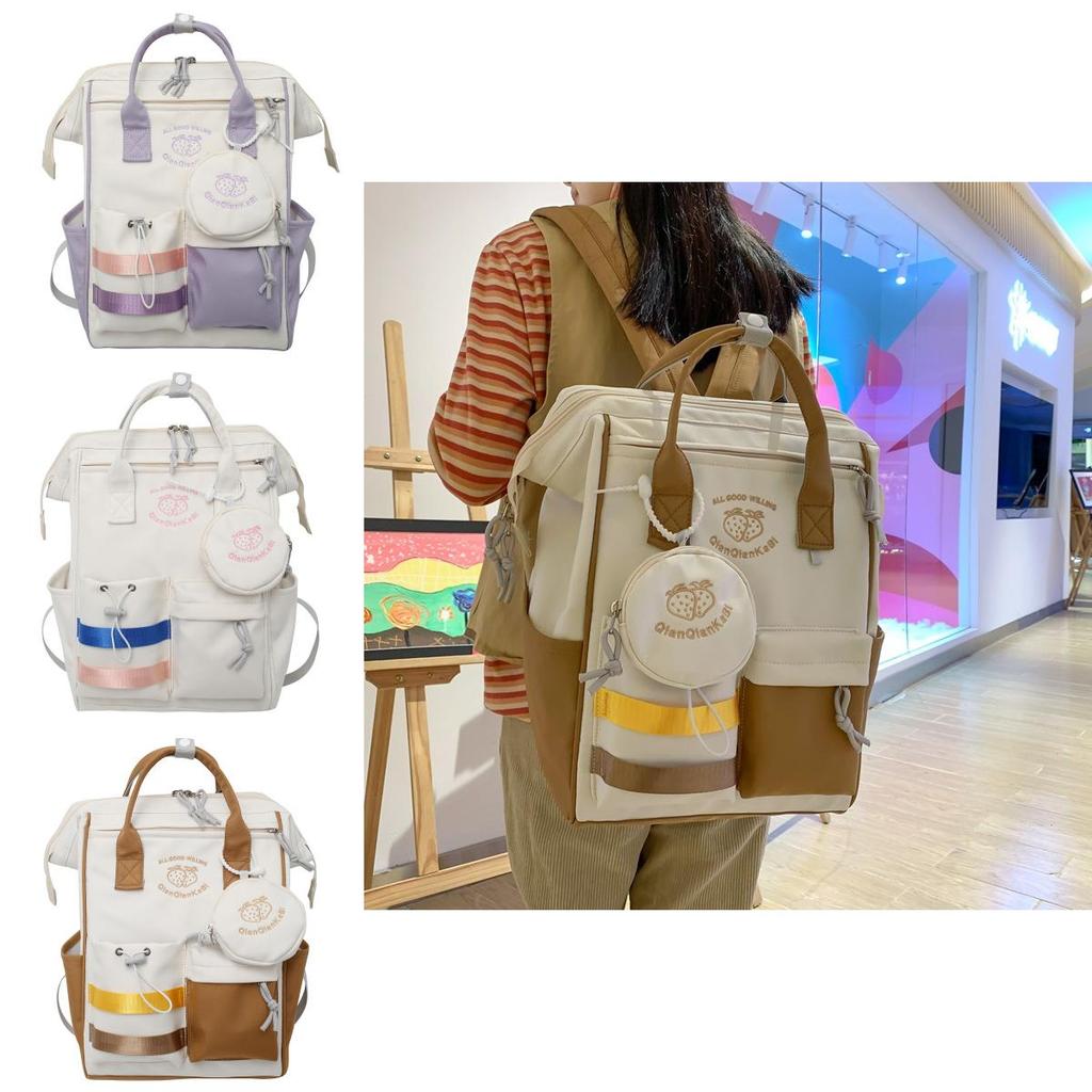 Japanese Style Cute Girl Backpack For Students With Laptop Pocket For Daily Use