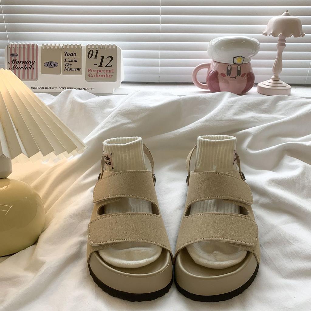 Fashion thick sole with beach sandals women's summer new niche sandals