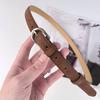 Retro Matte Cowhide Leather Women's Genuine Leather Belt Casual Pants Jeans High-end Women's Korean Style Fashion Pin Buckle Belt