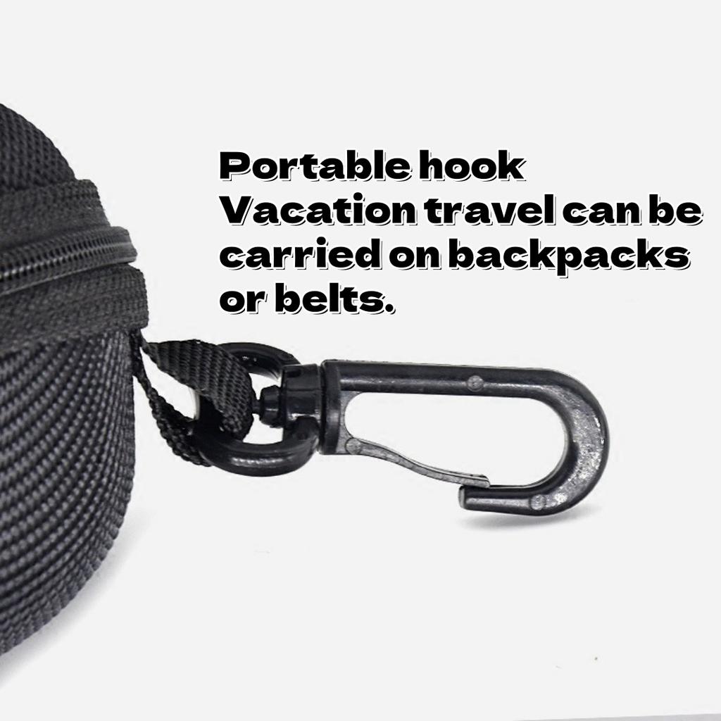 Fashion Car with Hook Large Full Frame Business Oxford Cloth Black Sunglasses Frame Storage EVA Zipper Glasses Box