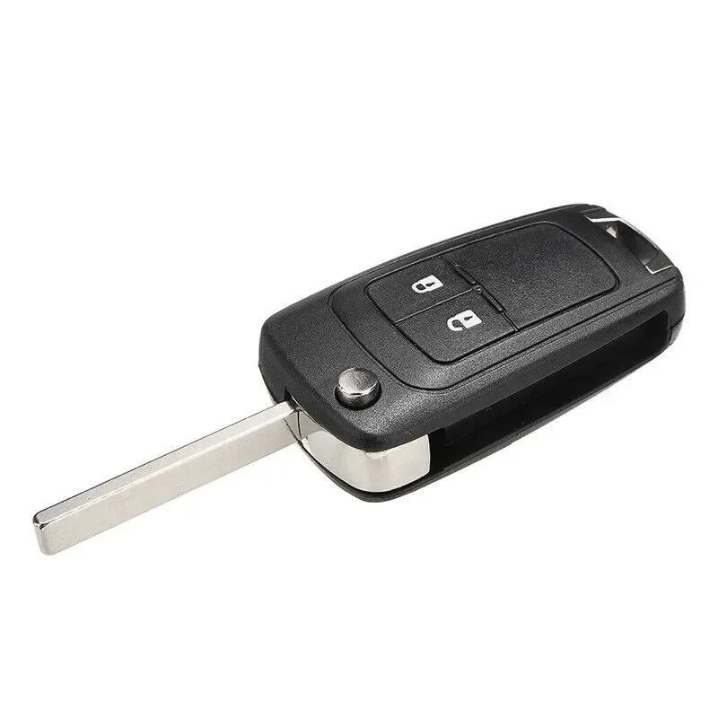 Carcasă cheie cu 2 butoane Pentru Chevrolet Pentru Cruze 10-13 Pentru Orlando pentru Volt Pentru Sonic Pentru Malibu Protector cheie Auto Cheie neagră Fob