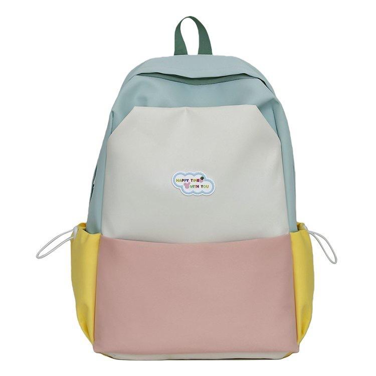 Schoolbag Korean Version Fashionable Simple Versatile Backpack Female Niche Design Cute Casual Student Schoolbag Large Capacity Backpack