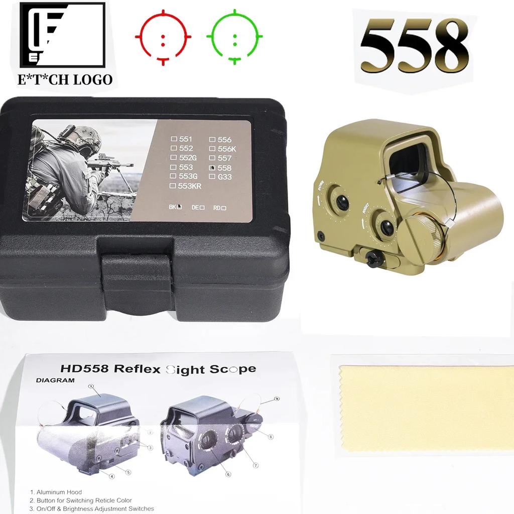 Eot**h 558 G43 Magnifier Holographic Sight Scope Folding Side Flip G45 5X Magnifiers for 558 556 553 Tactical Reflex Riflescope