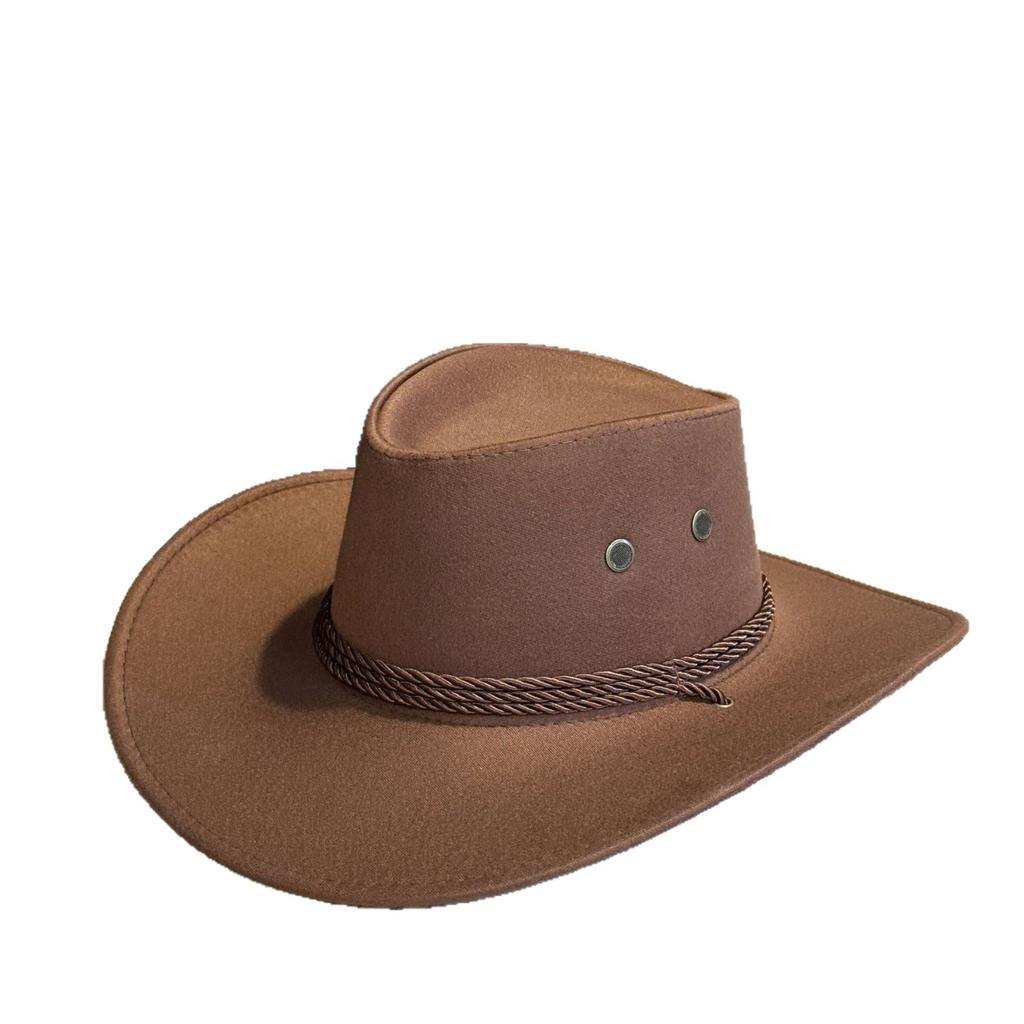 Summer wide-brimmed western cowboy hat for men and women2026Outdoor sun protection hat for horseback riding, mountain climbing, and photography,