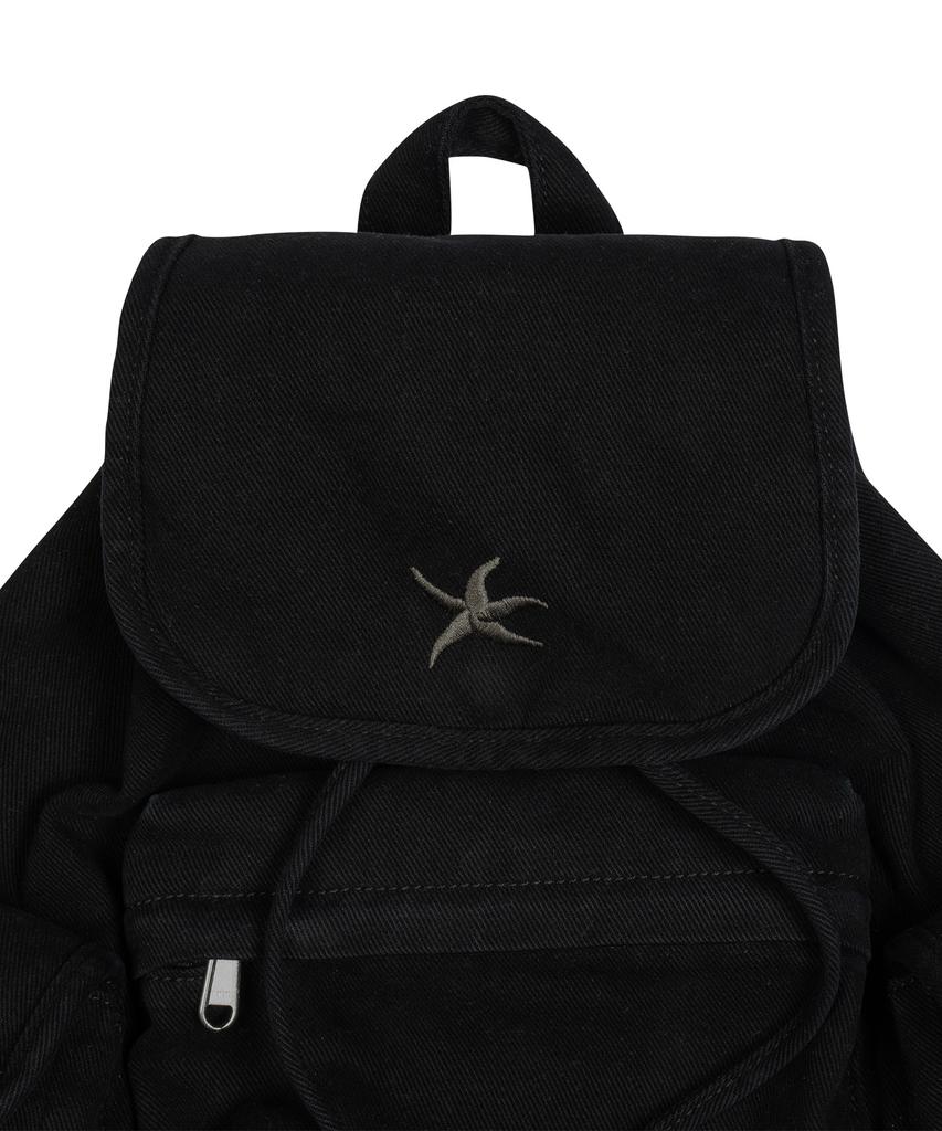 The Coldest Moment Tcm Starfish Denim Backpack (Black)