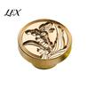 Handmade Stationery Accessory Wax Seal Stamp, Vintage Plant Pattern Head, Durable Flower Embossing Stamp Copper Head Replacement, for Envelope