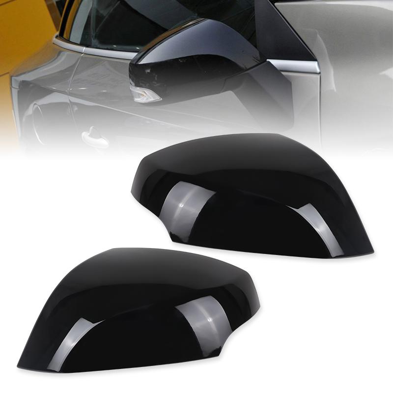 Glossy Black Left Right Rearview Side Mirror Cover For Renault Megane 3 MK3 III 2008-2015 Door Wing Rear View Mirror Cap Shell